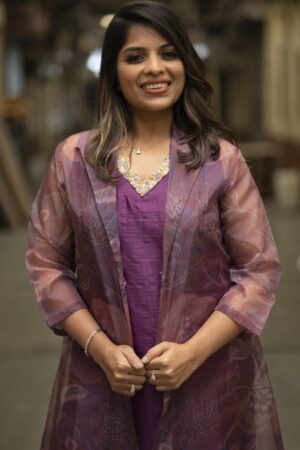 Indo-Western Purple Outfit