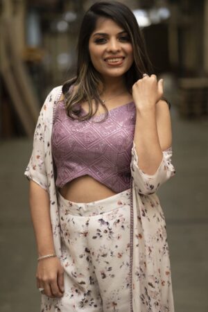 Indo-Western Plazo Set with Jacket