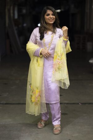 Indo-Western Ethnic Wear with Net Dupatta